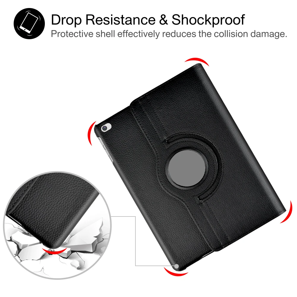 Модный вращающийся на 360 градусов умный кожаный чехол с магнитной откидной