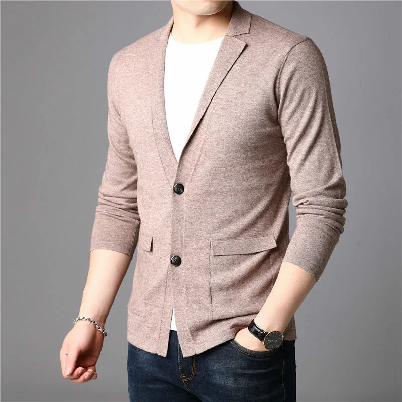 Брендовый мужской свитер уличная одежда модный с v образным вырезом пальто для