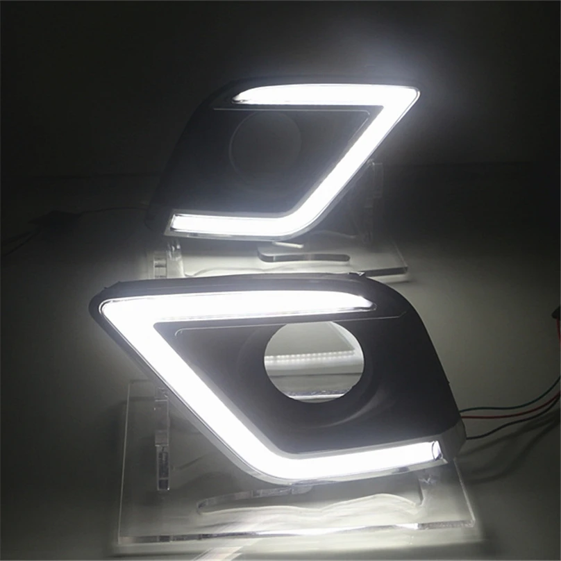 2 светодиодный т. Автомобильные светодиодные дневные ходовые огни для Toyota Hilux Revo