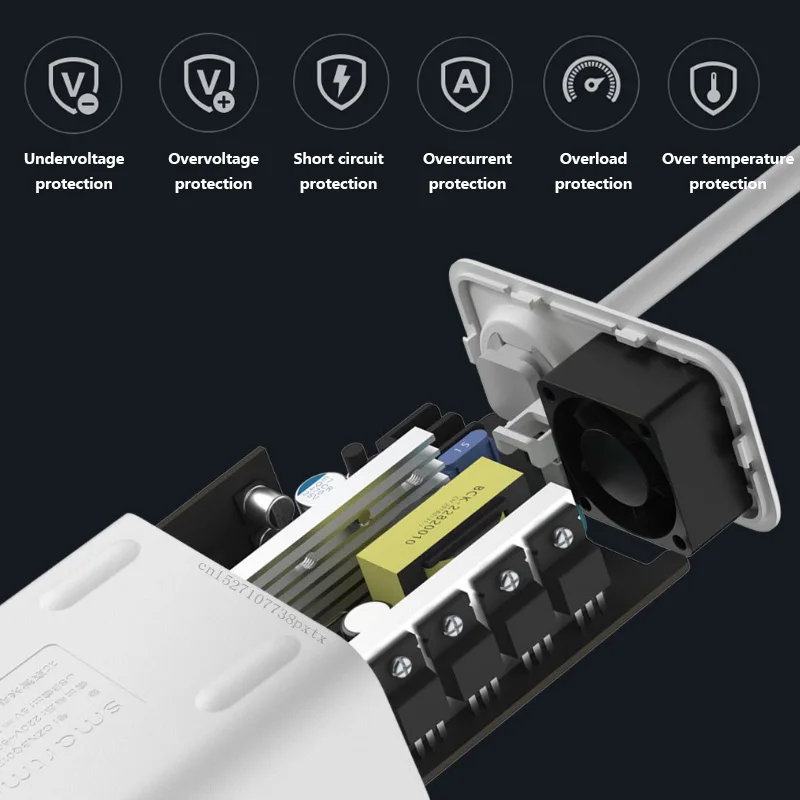 Xiaomi Mijia SMARTMI 100 Вт Портативный Инвертер автомобильного зарядного устройства преобразователь постоянного тока 12 В в переменный ток 220 В с 5 В/а usb портами для автомобиля с разъемом