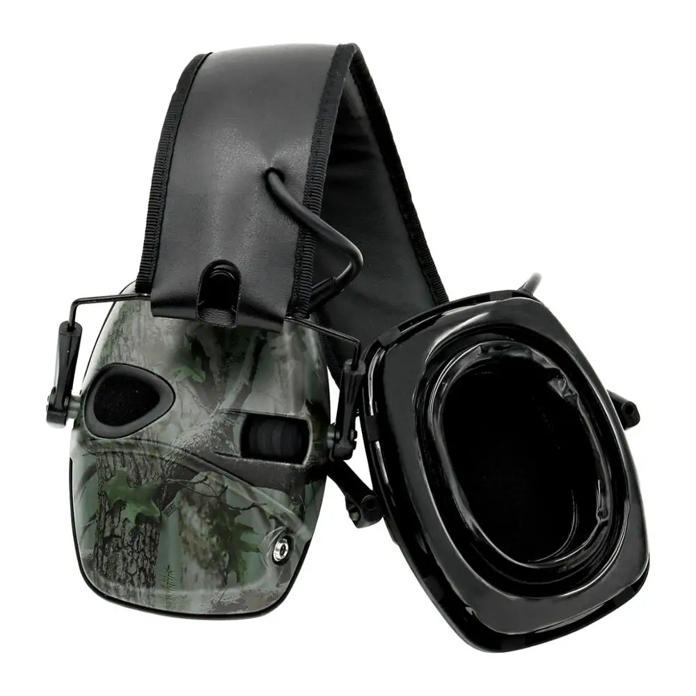 Тактические электронные наушники для стрельбы силиконовые версия наружные анти