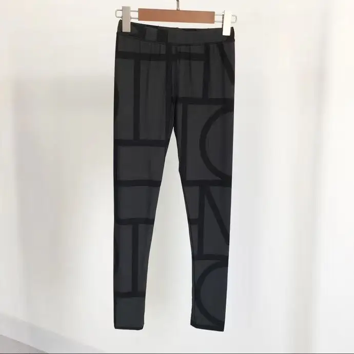 

Ins Nordic style Classic Geometric Striped High Stretch Women Leggings