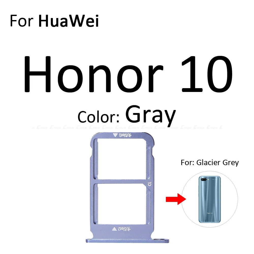 Сим-карты слот, разъем для лотка для устройства чтения sd-карт для HuaWei Honor вид 10 Lite 10i Micro SD Держатель для карт с разъемом контейнер