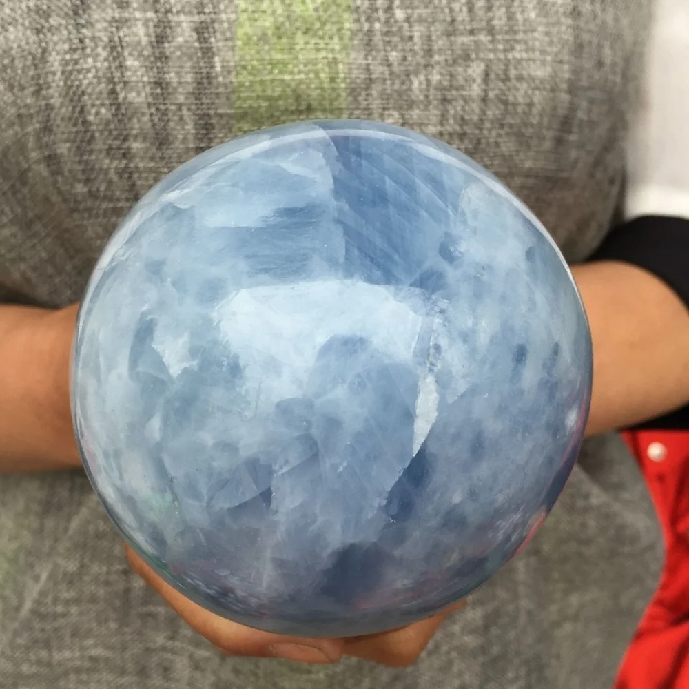 

about 300g/500g/1000g/Natural magic blue calcite Sphere quartz crystal ball Healing