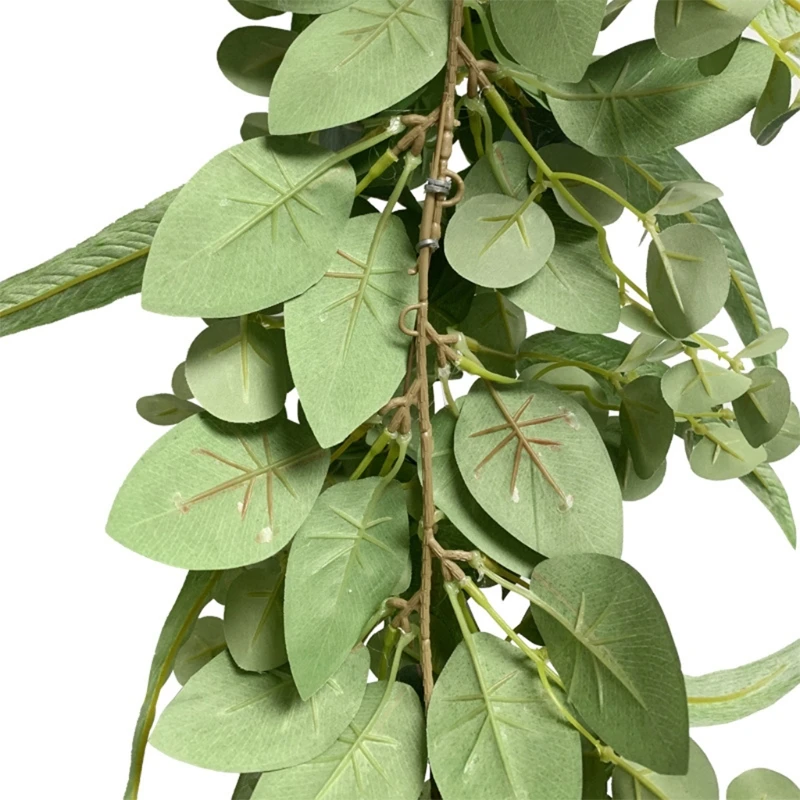 

Artificial Eucalyptus Leaf Garland Vines Rattan Greenery Wedding Party Decor 87HA