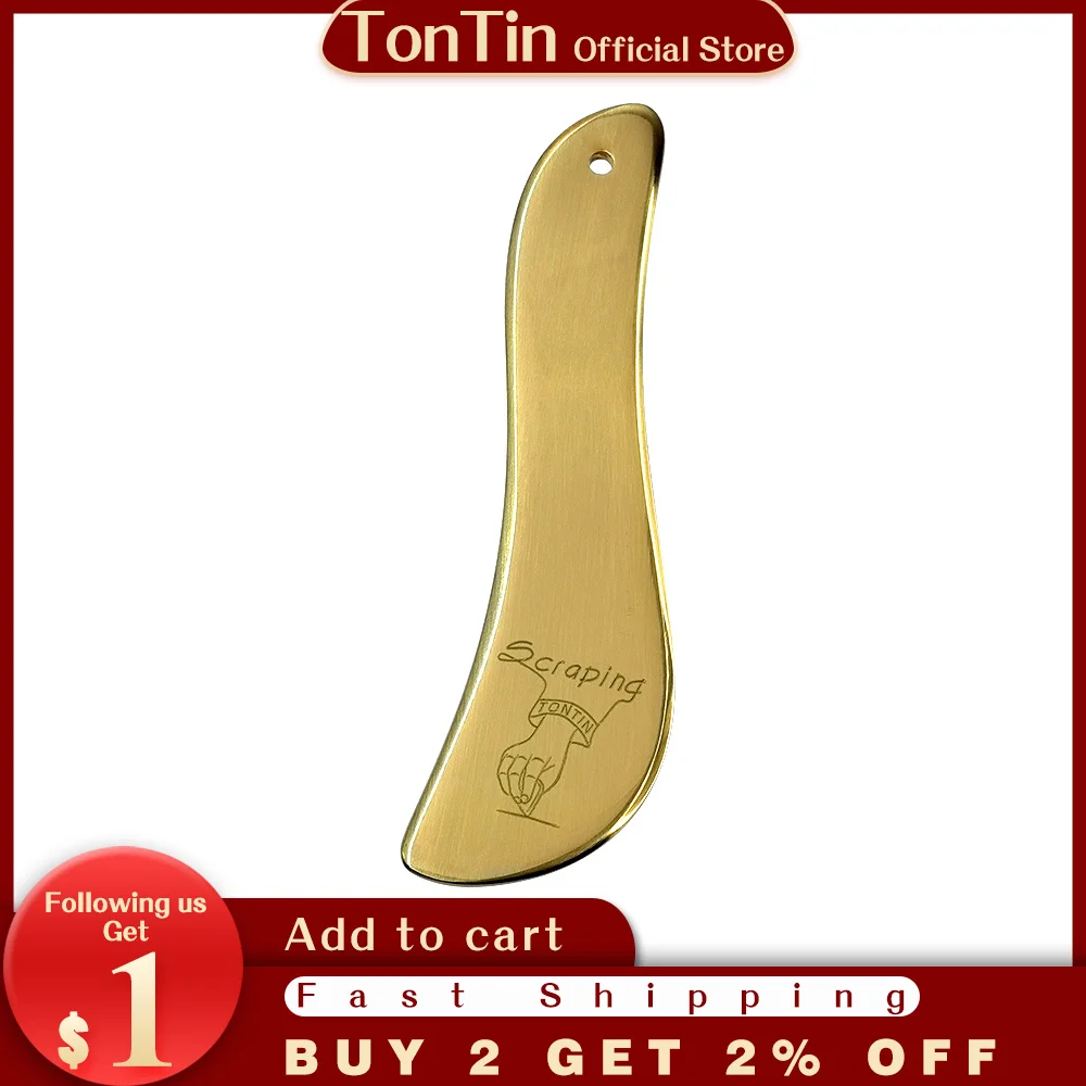 Медный инструмент Tontin для массажа глубоких тканей лица и мышц набор спа-Массажа