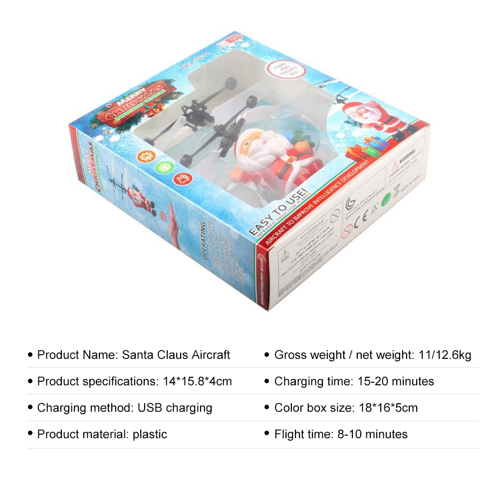 Летающие Индуктивные мини дрона с дистанционным управлением Рождество Отец