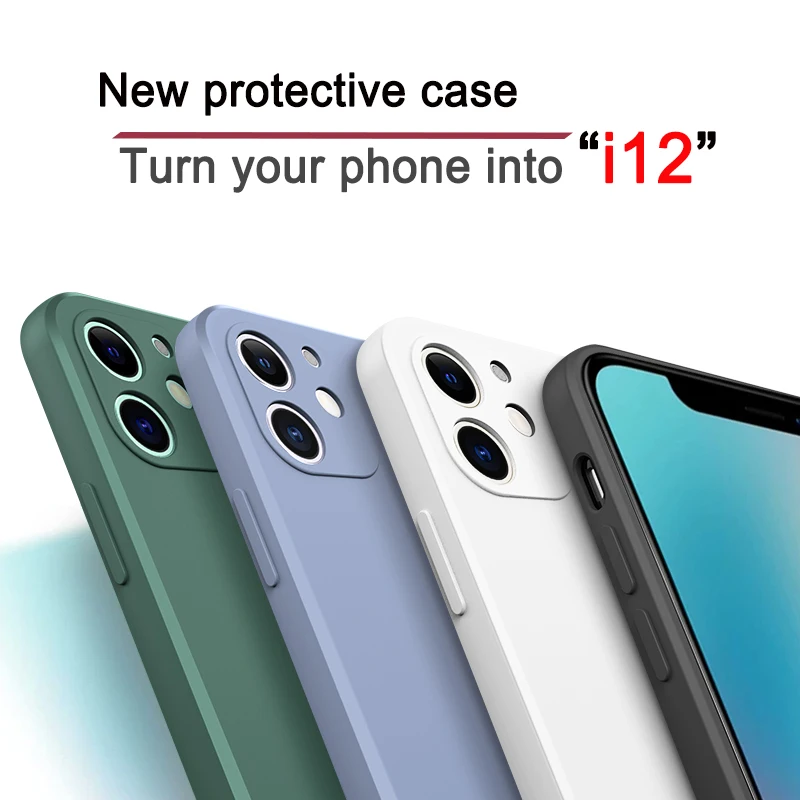 Новый квадратный край жидкий силиконовый чехол для iPhone 11 Pro Max X XR XS 7 8 6 6s Plus Мягкий