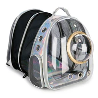 back expandable cat backpack space capsule transparent pet carrier for small dog