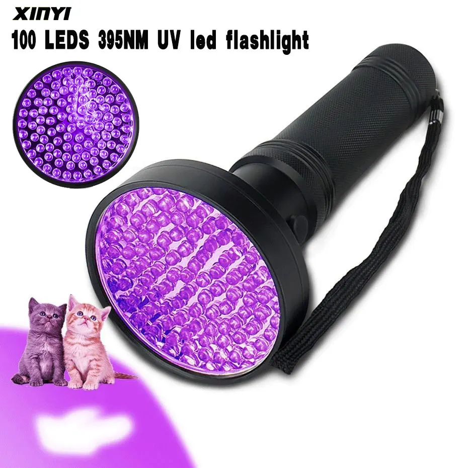 

UV Flashlight Black light UV Lights , 100LED 21/12/9leds LED Blacklight Pet Urine Detector For Dog/Cat Urine,Dry Stains,Bed Bug