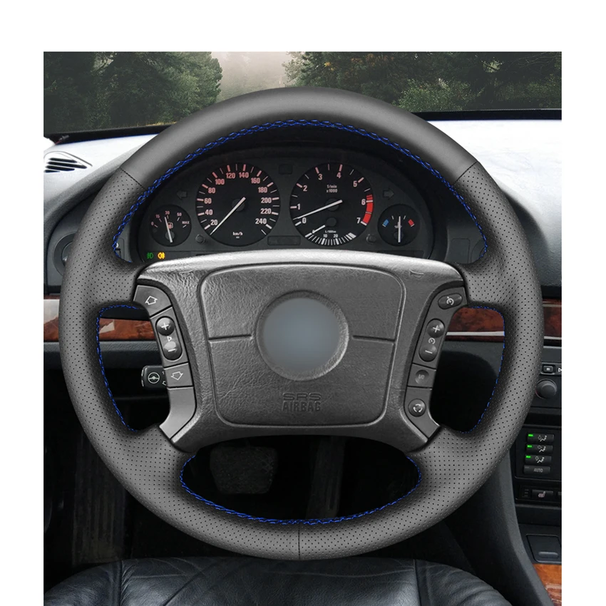 Сшитые вручную Черные искусственные кожаные фотообои для BMW E36 1995 1997 E46 1998 2004 X3 E83 X5
