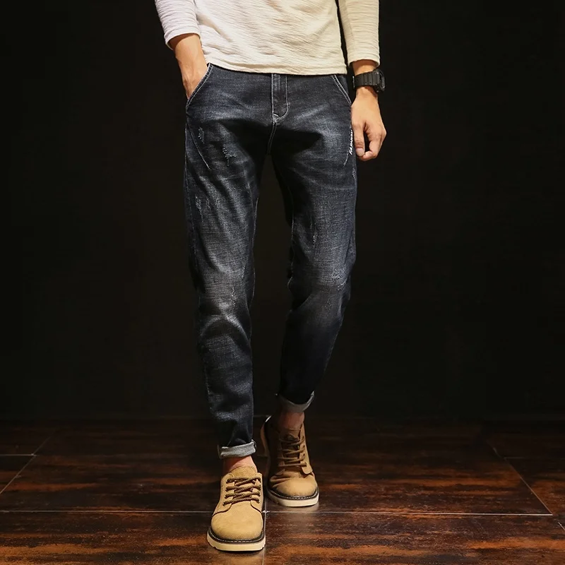 Jeans Male Straight Big Size Hallen Fashion For Men Pants | Мужская одежда