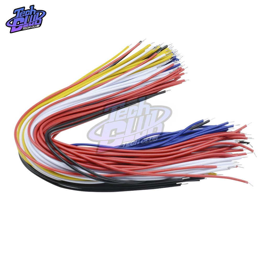 100 шт. 5 цветов двойная головка Φ 20 см макетная плата перемычка провод кабель