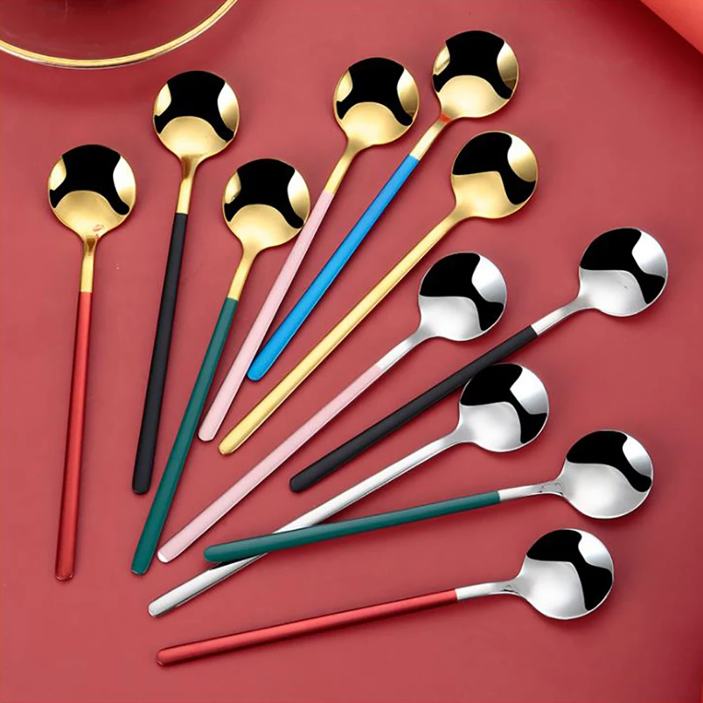 1 шт. 304 Нержавеющая сталь ложка Лидер продаж маленький круглый для мороженого