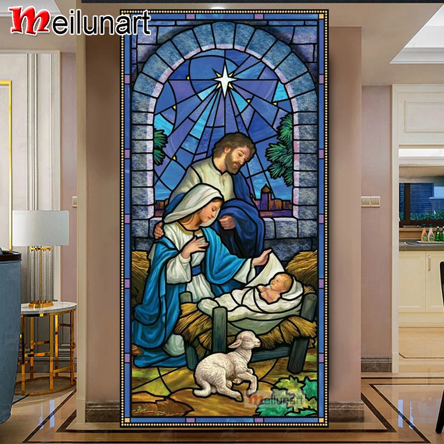 

Бриллиантовая живопись религиозная Подвеска "Иисус" Lamb diy 5d, Большая квадратная круглая Алмазная вышивка, распродажа, украшение для дома AS0774