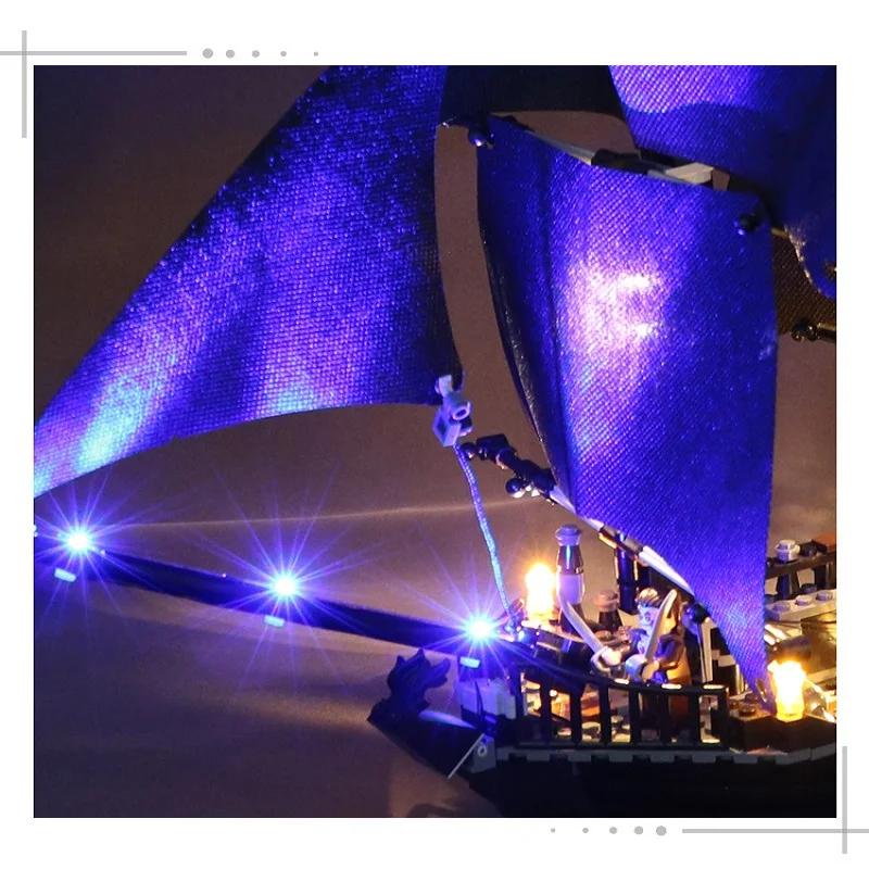 

LED Light Up Kit For 4184 the Caribbean Black Pearl (Only LED Light, No Block Kit)
