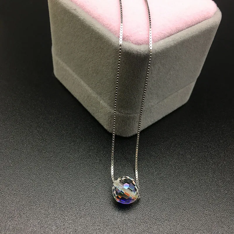 Ожерелье с австрийским хрусталем FUN BEAUTY роскошный цветной яркий шнурок блестящим