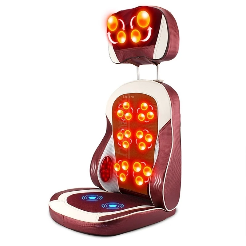 Comprare Riscaldamento Elettrico Impastare Sedia Da Massaggio Terapia Fisica A Infrarossi Cuscino Per Il Collo Massaggio Alla Schiena Relax Cuscino Del Sedile Vibratore