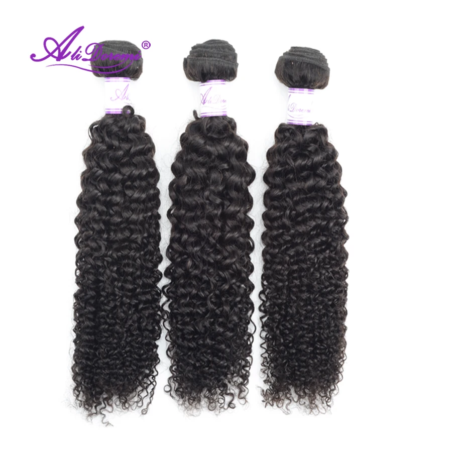 Перуанские кудрявые волосы пряди из 100% натуральных волос 8 28 дюймов Реми|Пряди