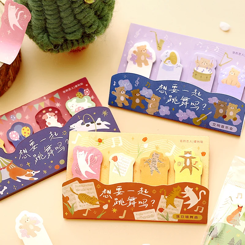 

8PACKS/LOT want to dance together series creative fresh notes paper memo pad
