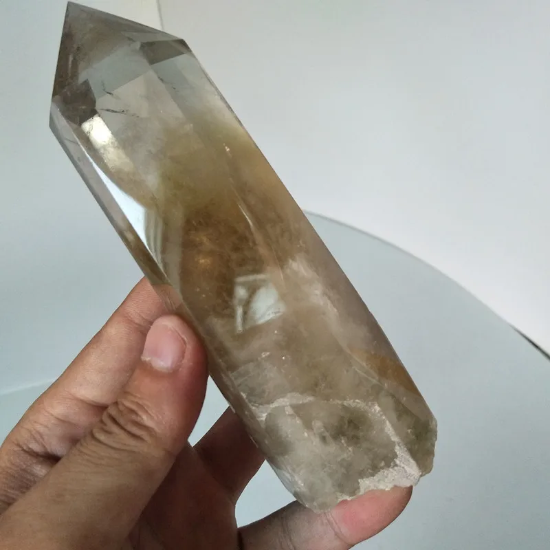 Каменный из натурального цитрина кристалл палочка точка кварц сырой камень обелиск рейки чакры камни и целебные кристаллы