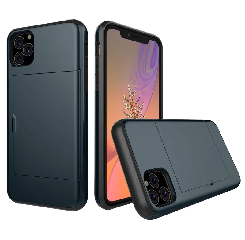 SGP Spigen Тонкий защитный чехол CS TPU PC для сотового телефона с отделением для карт для iPhone 11 Pro Max X XS XR 8 7 6 6S Plus - Цвет: Metal Slate