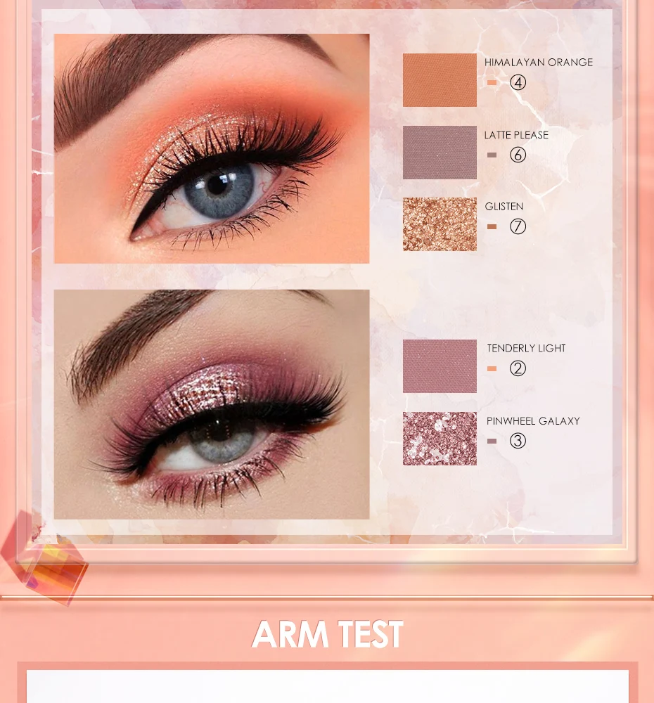 FOCALLURE Sunrise тени для век палитра 9 цветов блеск матовый Пигмент Тени для век макияж Рассыпчатая Пудра Тени для век Палитра