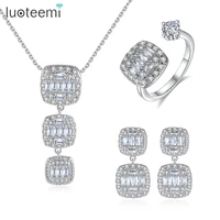 luoteemi necklace sets for women cubic zirconia wedding set bridesmaid jewelry sets cubic zirconia fashion ladies jewelry