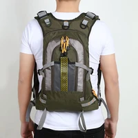 fly fishing backpack vest combo chest pack for tackle bag with water bladder multi pocket adjustable straps for men women