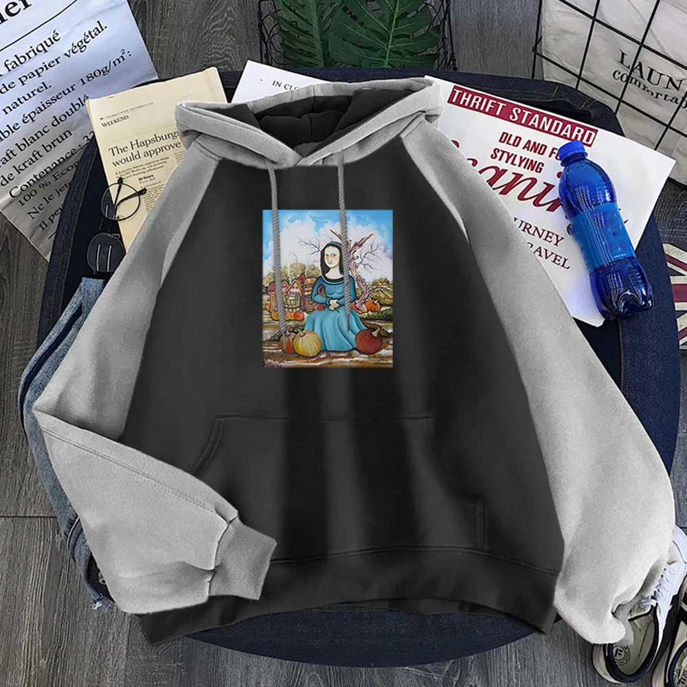 

Женская толстовка с капюшоном и принтом, реглан