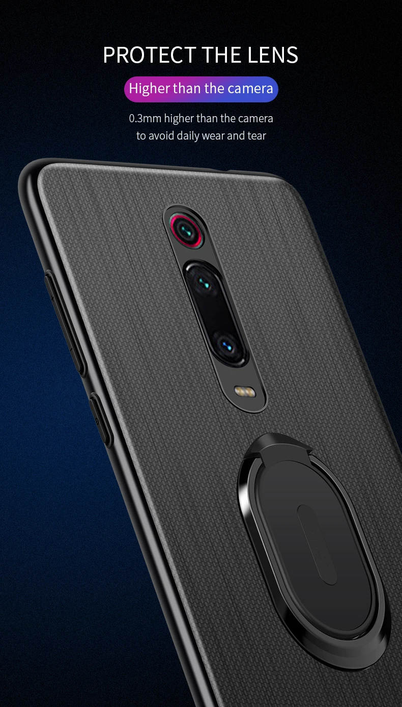Для Xiaomi mi 9T чехол для Red mi K20 PU кожаный магнитный демонстрационный держатель для колец чехол для телефона для Xiaomi mi 9T красный mi K20 Pro Чехол Coque