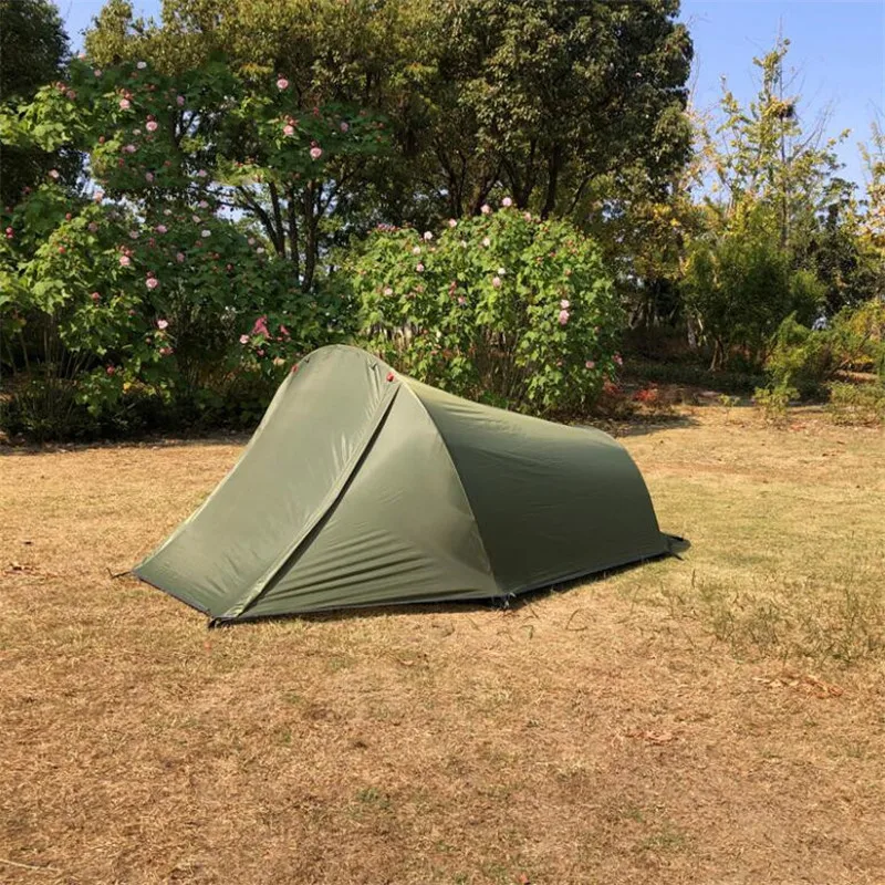 

Ultra-lightweight aluminum pole 2 double outdoor mountaineering dew camping tent four seasons anti-storm