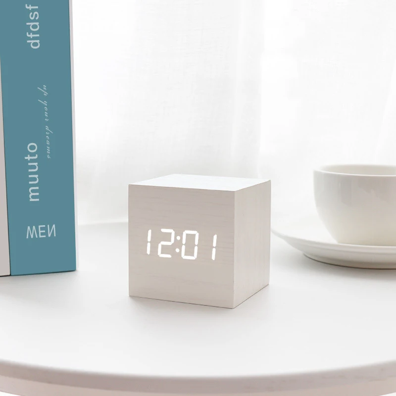 Светодиодный Будильник с цифровой проекцией термометр термометром отображение