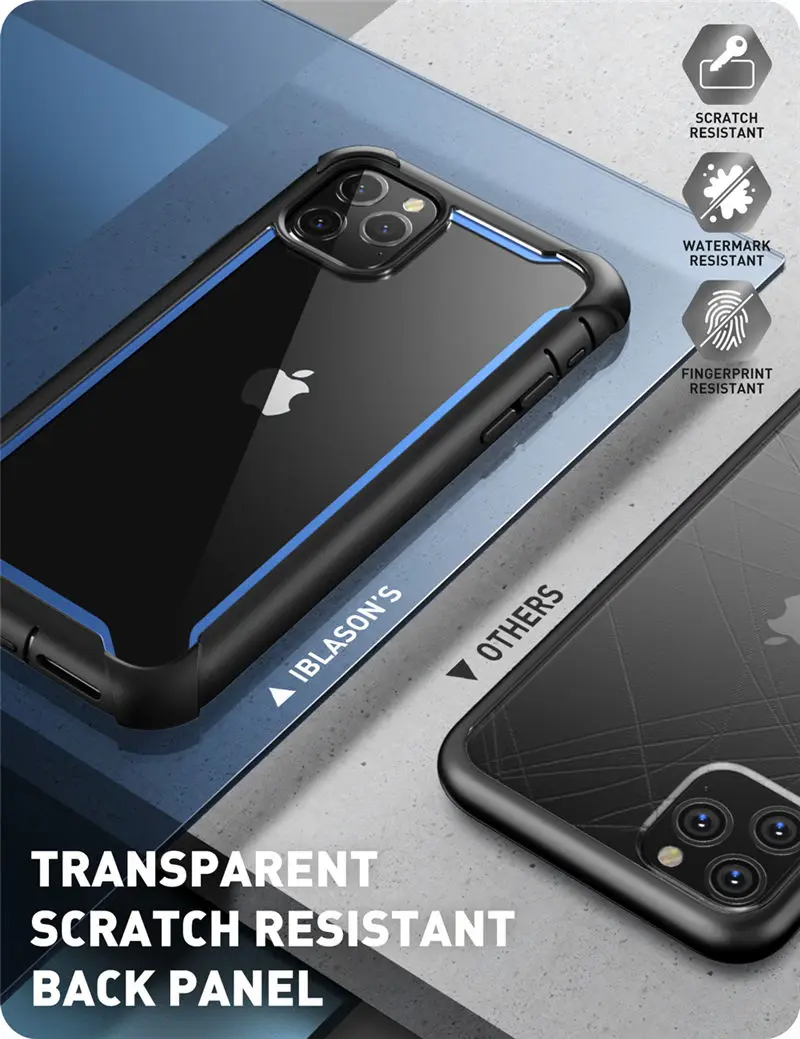 Для iPhone 11 Pro Max чехол 6,"( выпуск) i-BLASON Ares полный корпус Прочный Прозрачный бампер крышка со встроенной защитной пленкой