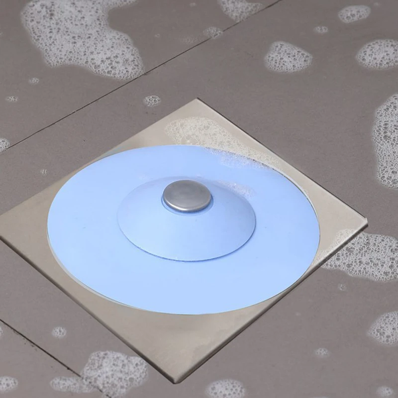 

Hair Filter Sink Pad Floor Drain Strainer Drain Bath Stopper Cover Household Kitchen Bathroom Supply RE