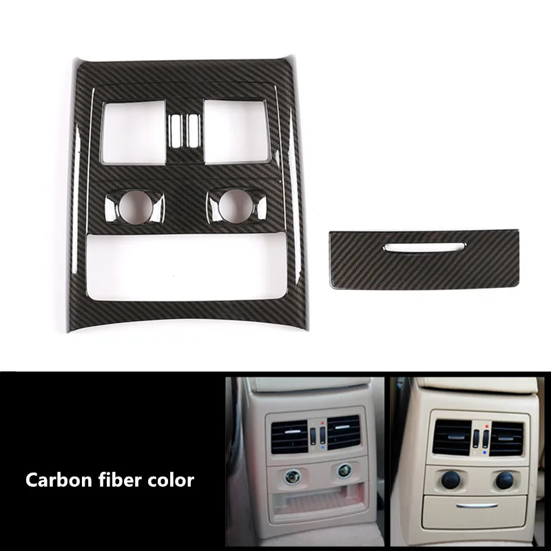 

Car Styling Armrest Rear Air Outlet Decoration Frame For BMW 3 series E90 Interior Carbon Fiber Color Air Vent Cover Trim