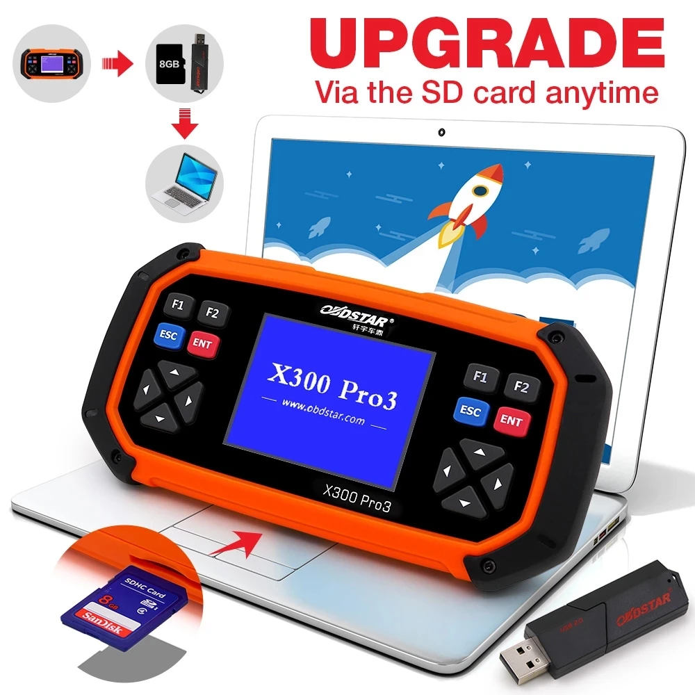Программатор ключей OBDSTAR X300 PRO3 Master OBDII OBD2 устройство для коррекции одометра