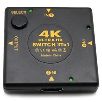 4k hdmi switch box selector 3 in 1 out kvm audio extractor hub splitter switcher