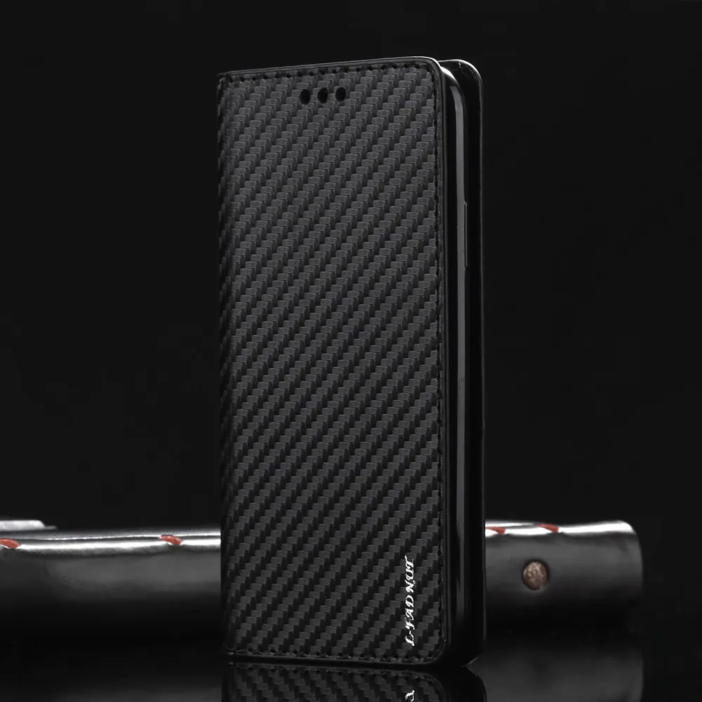 LLZ.COQUE Чехол книжка из углеродного волокна для телефона Huawei P30 Pro P20 Lite P10 P9 P8 P Smart Mate