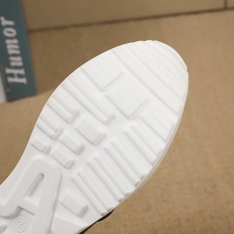 

Women Casual Shoes Summer Spring Slip on Loafers Flower Mixed Colors Hollow Out Increasing Internal Height White Sneakers 35-41