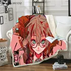 Туалет-Hanako-кун 3D печати пледы плюшевые шерпа Одеяло тонкий стеганное одеяло для дивана стул постельные принадлежности поставить взрослых детей 04