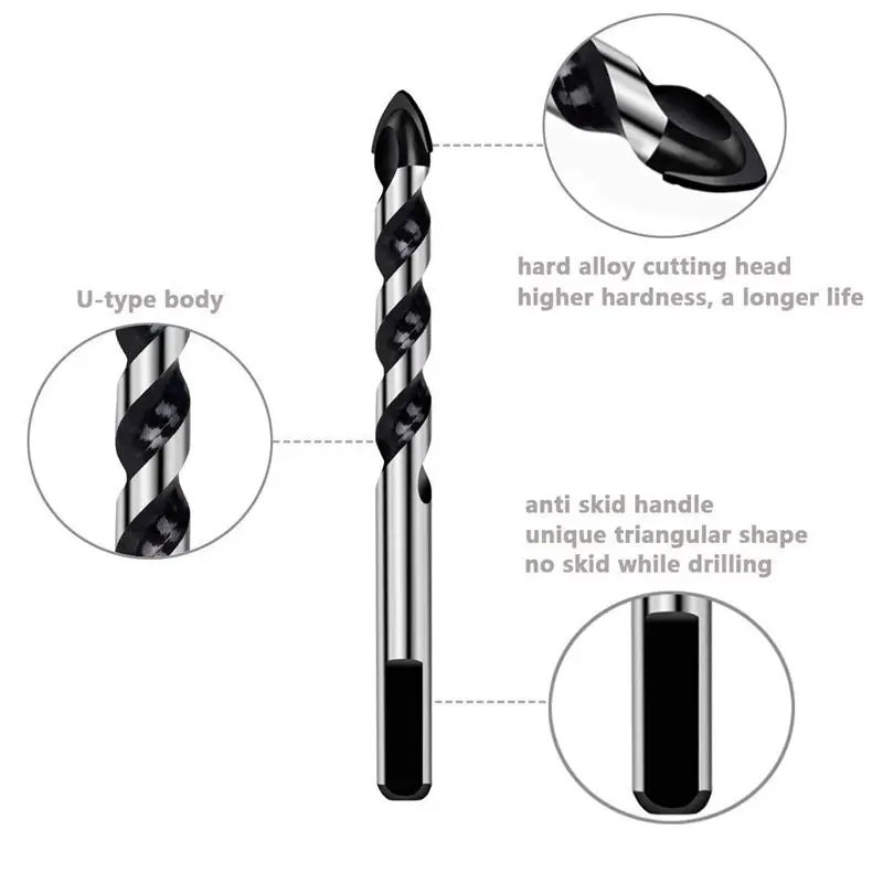 Набор сверл из карбида вольфрама для фарфоровой керамической плитки бетона