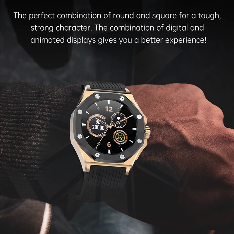 Brightside F9 Luxury Smart Watch Golden Men with Heart Rate Sports Fitness Tracker Multifunction IP67 Smartwatch Male 2021 NEW |