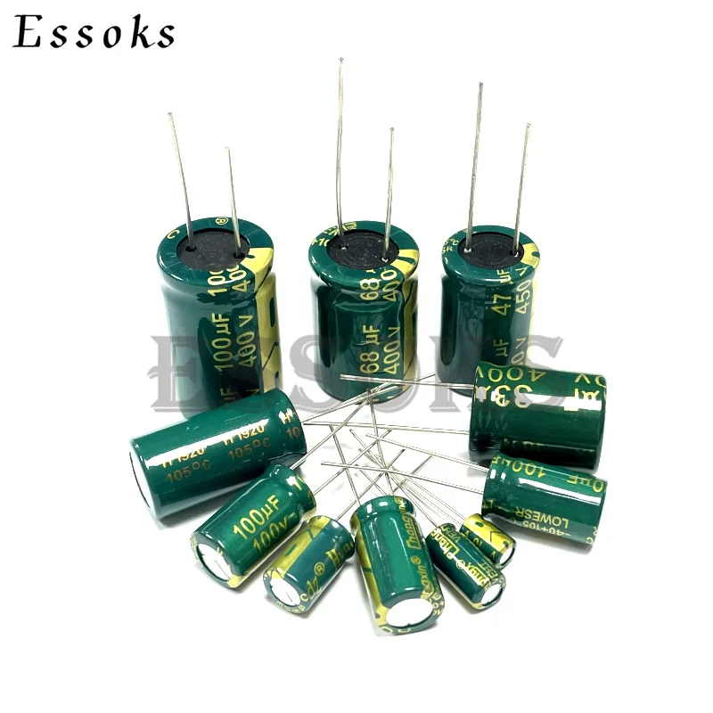 

20pcs Electrolytic Capacitor 100V47UF 100V 47UF 8X12 10X13 mm High Frequency Low ESR Aluminum Capacitors