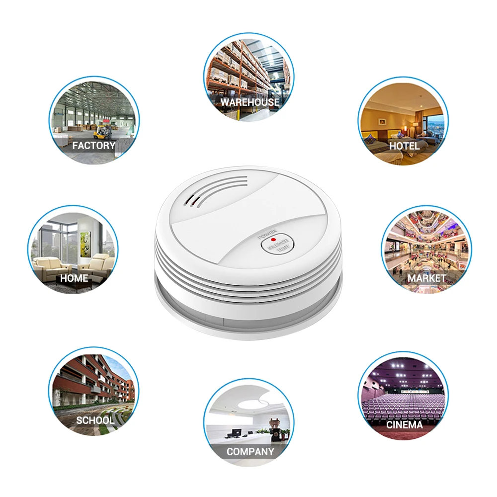 CPVan SM05W 7 шт./лот детектор дыма WiFi датчик пожарный Tuya APP Smart Life Сигнализация|Детектор