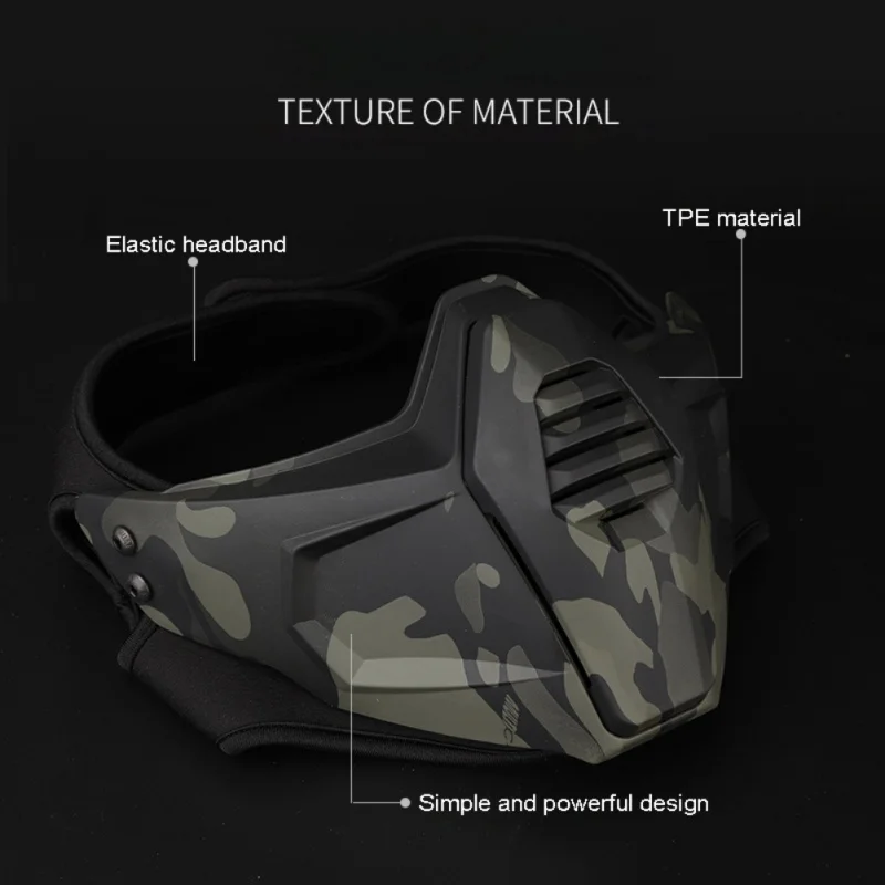 (Tactical) Hunting Mask Airsoft Face Shooting Wargames Camo Half Protective Lower Paintball Protection | Спорт и развлечения