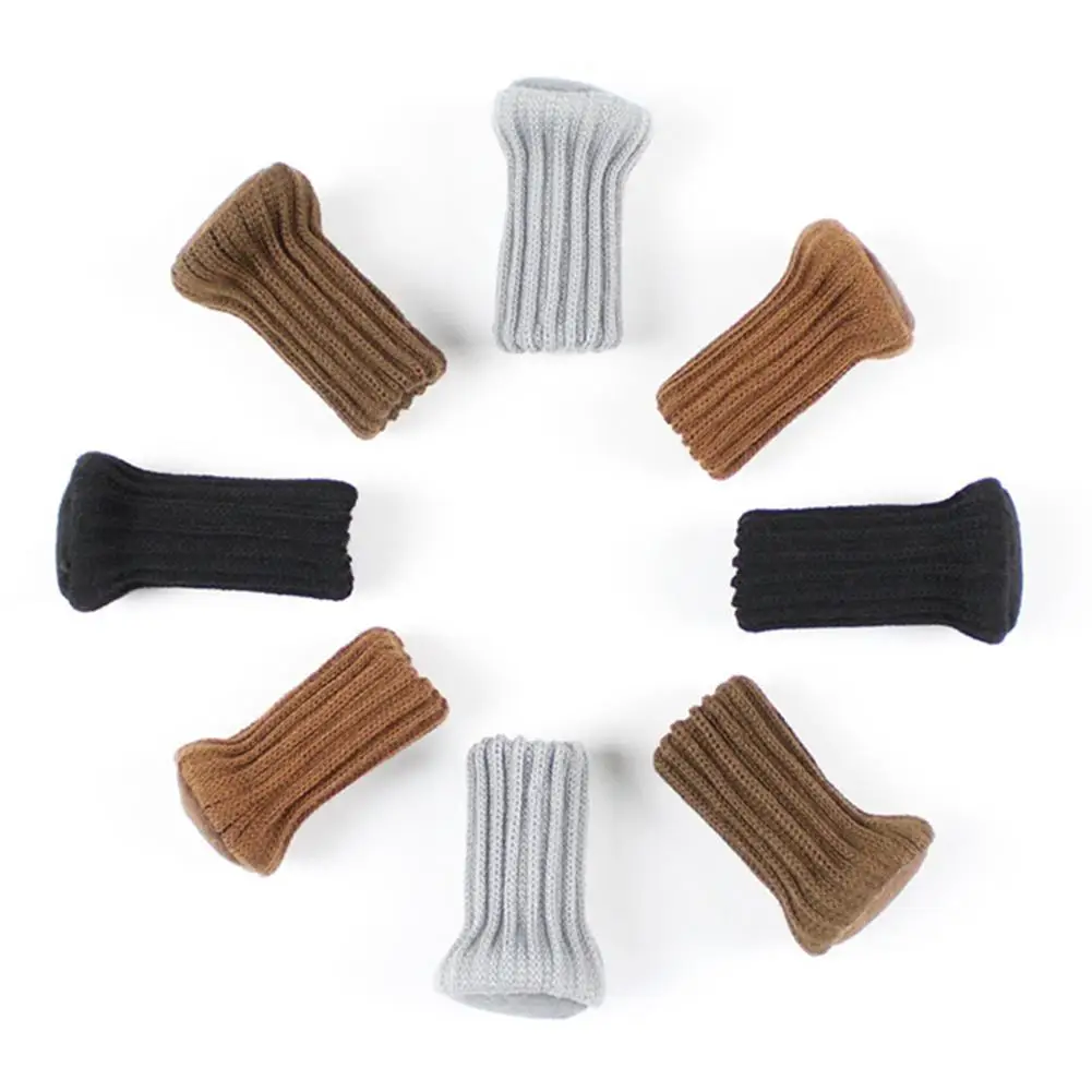 24 PCS Knitted Chair Leg Socks Furniture Non-slip Floor Protectors Feet Covers Moving Noise Reduction | Дом и сад