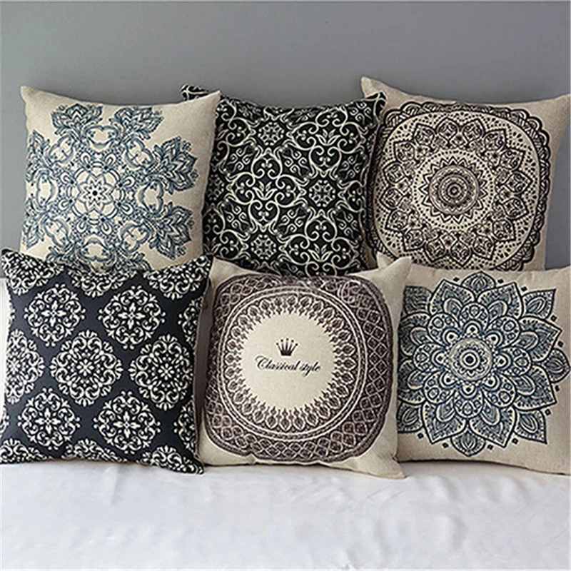 1 шт. декоративная наволочка из натурального льна 45 х45 см|linen pillow case|pillow caselinen |
