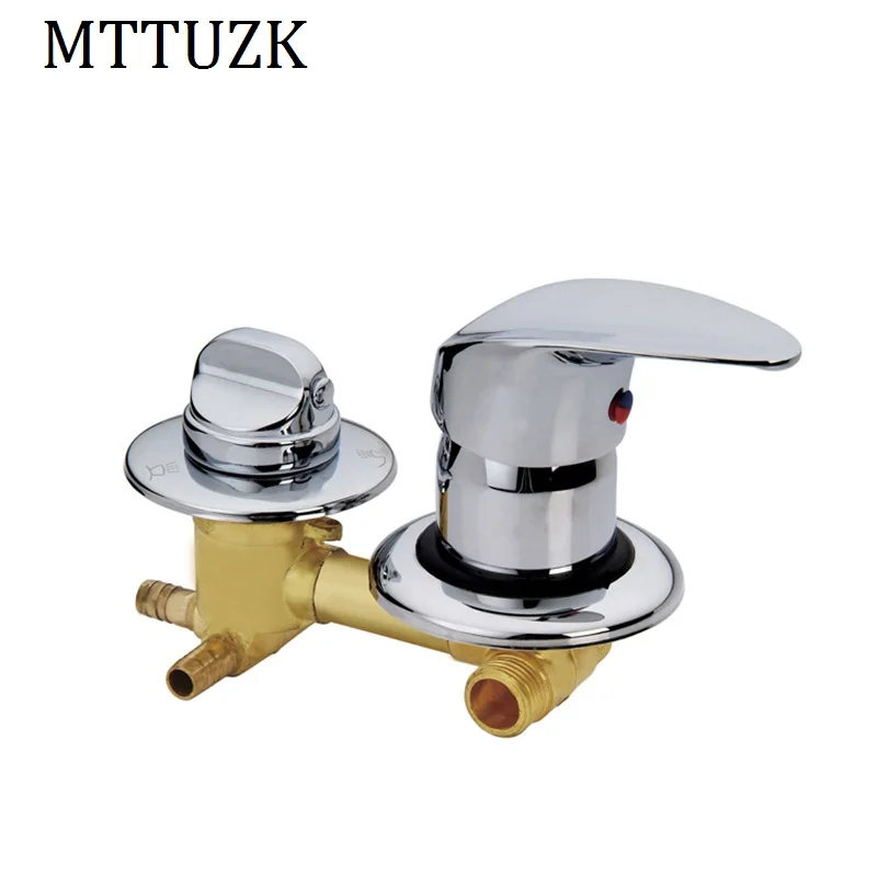Скрытый латунный кран для душа MTTUZK 2/3/4/5 способов подачи воды винт или Интубация