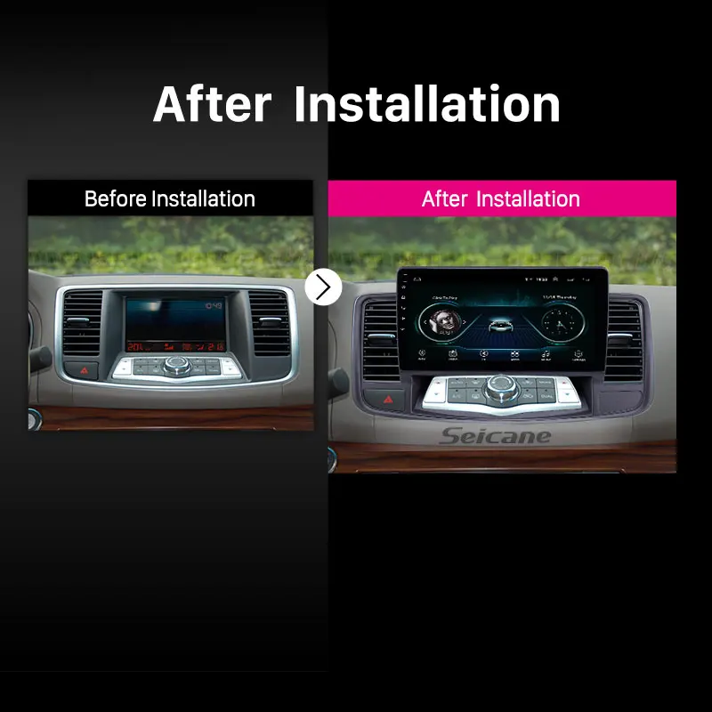 Seicane gps Navi 2Din Android 8 1 HD 10 &quotдля Nissan старая модель Teana 2009 2013 головное устройство с AUX